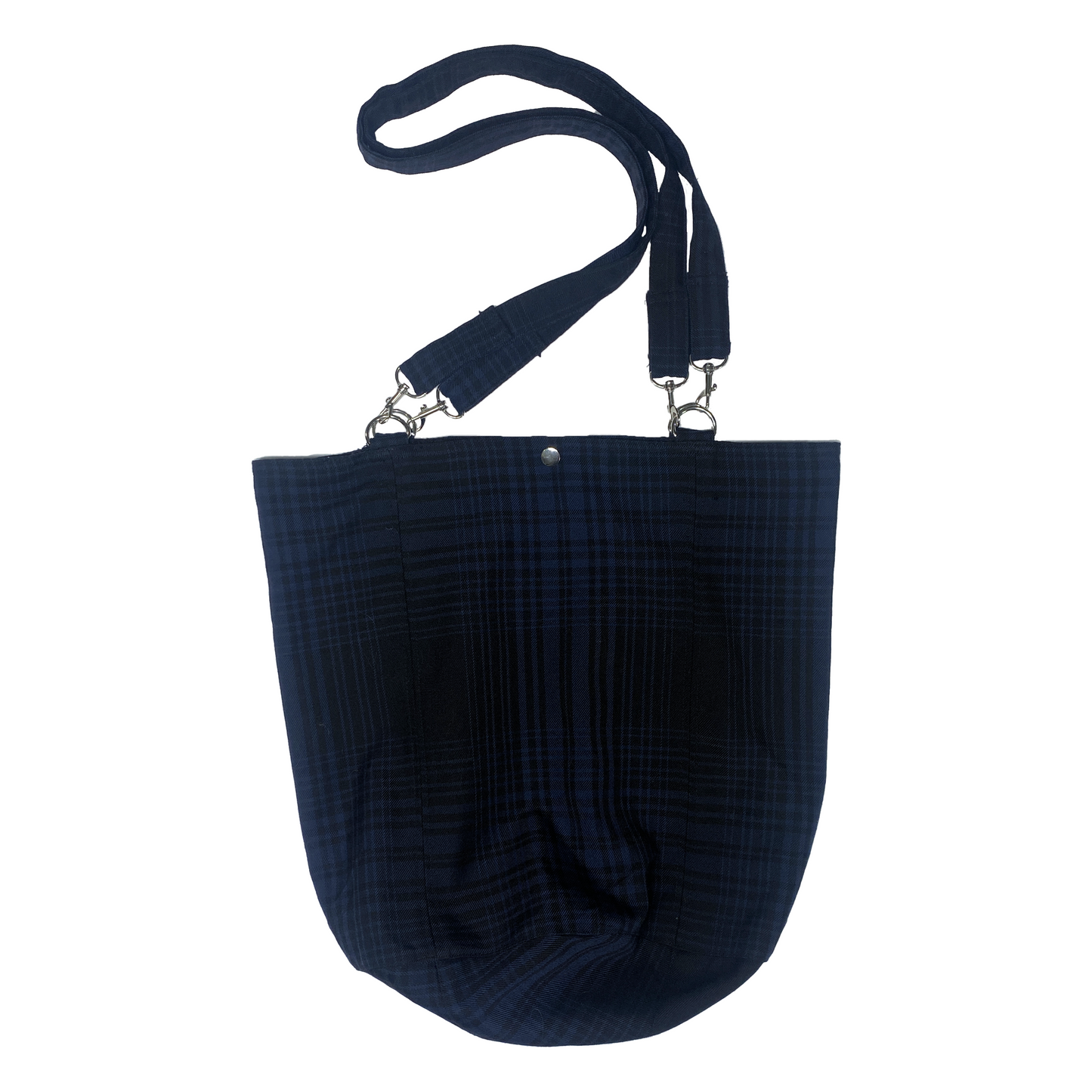Flower Pot Plaid Tote Bag
