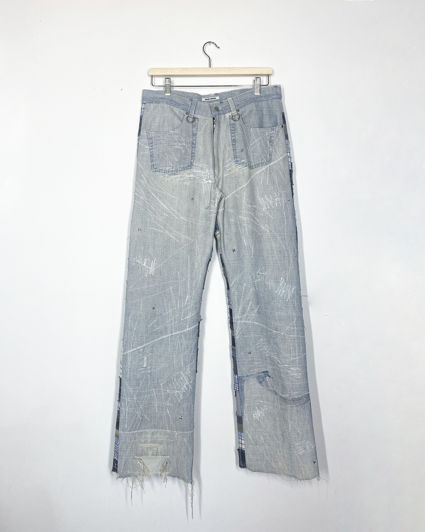 Flannel Patch Jeans